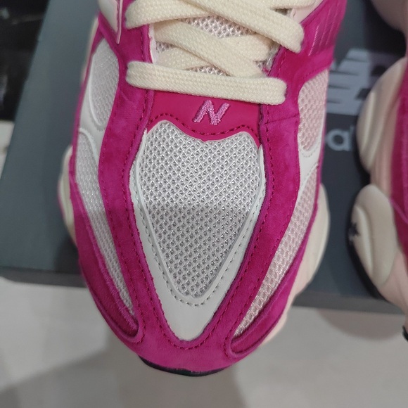 New Balance 9060 Fuchsia Pink Sneakers - Picture 4 of 7